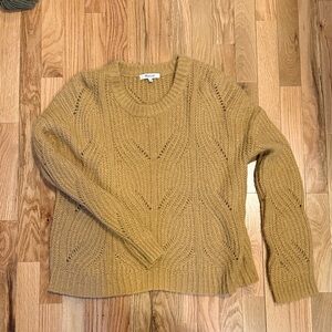 Madewell Mustard Crew Neck Sweater